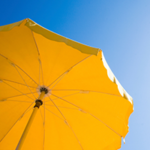 stock image of sun umbrella