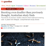 Smoking findings spark media interest