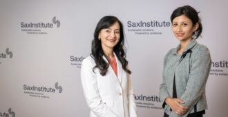 Winners of the 2022 Research Action Awards, Dr Michelle Barakat-Johnson and Dr Archana Koirala.